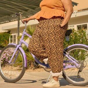 NWOT Lucy & Yak Addison Tapered Jeans Leopard Size W48